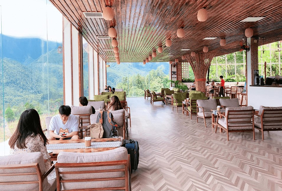 Không gian cà phê 3 chiều giúp du khách thư giãn