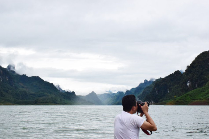 Lòng hồ sông Đà ở khu vực xã Huổi Só, huyện Tủa Chùa