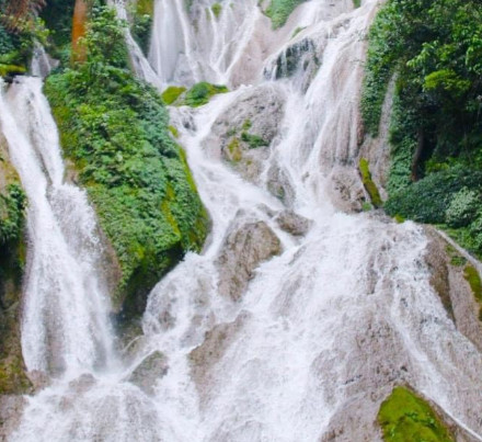 Thác Nậm Lúc nhìn từ trên cao