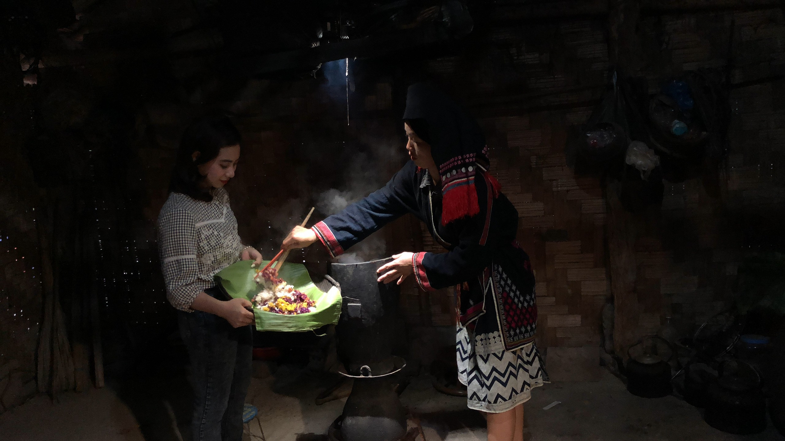 Thành phẩm xôi ngũ sắc